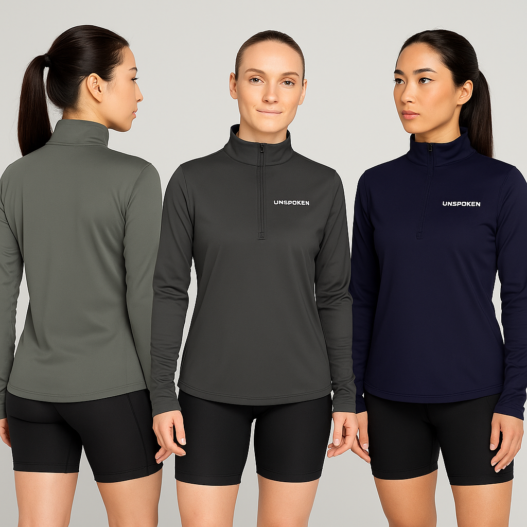 Stylish Ladies Quarter-Zip Pullover | Perfect for Casual Wear, Workout, Hiking, Gift for Her, Cozy Layers