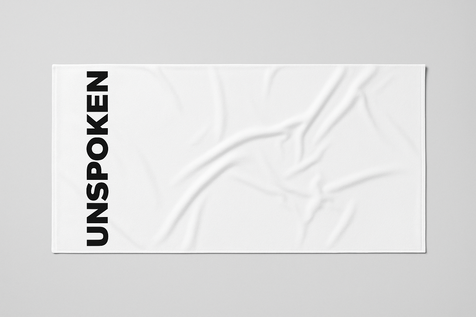 Chic Beach Towel - Unspoken, Summer Essentials, Poolside Relaxation, Travel Accessories, Gift for Beach Lovers