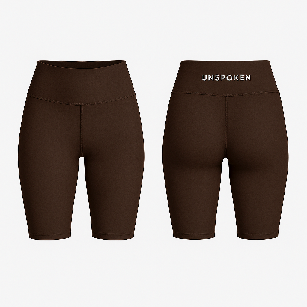 Women's Performance Workout Shorts Brown