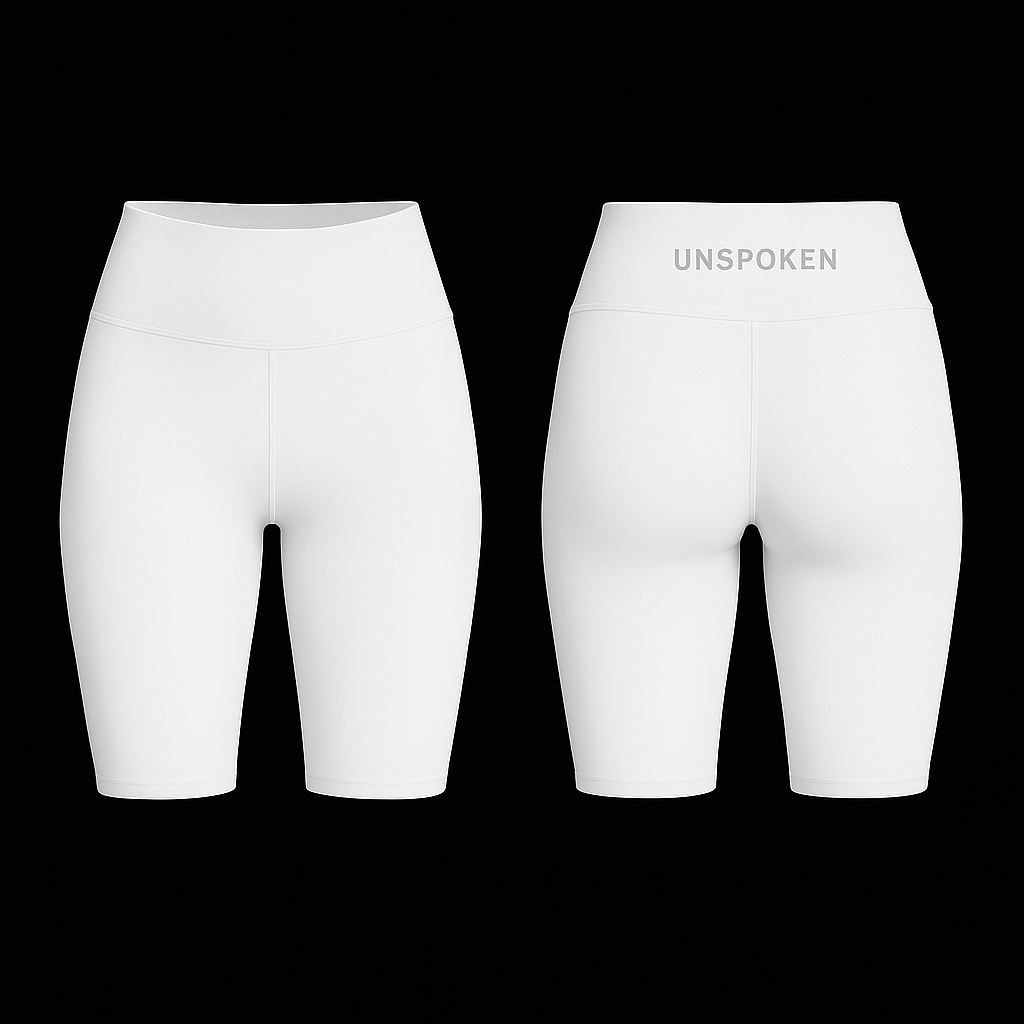 Women's Performance Workout Shorts White